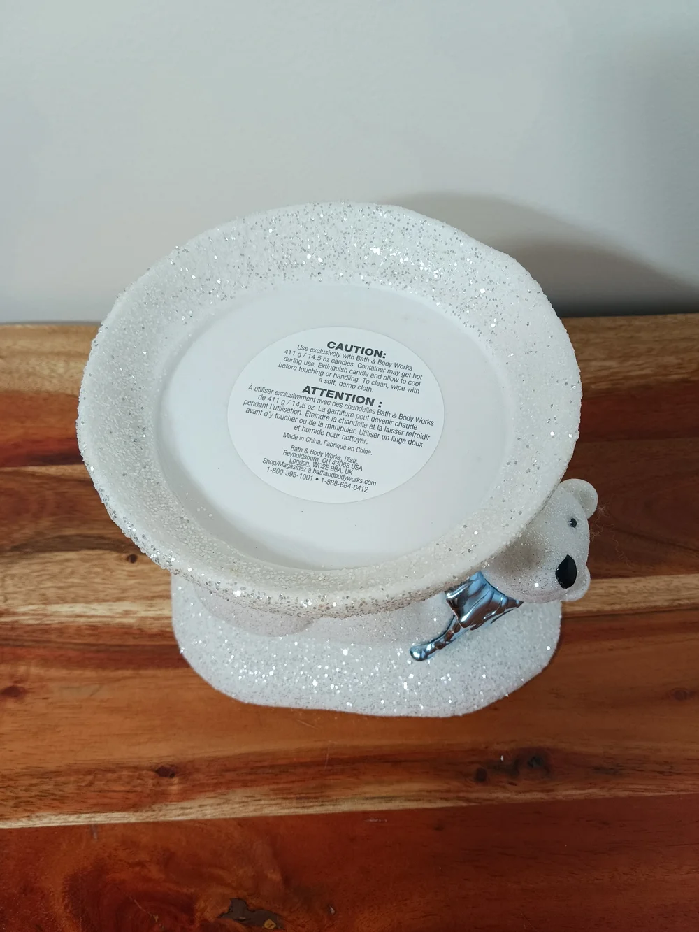 Bath & Body Works glittery white